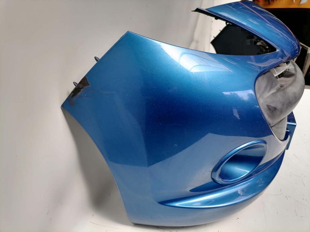 Peugeot 206+ original Stoßstange Stossfänger vorn KGS Blau Ipanema Bj.2009